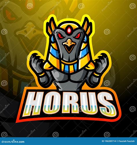 Horus Mascot Esport Logo Design Stock Vector Illustration Of Game