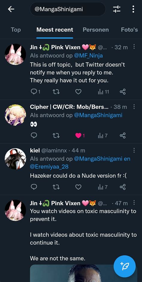 Jin ⸸🐍 Pink Vixen 🩷🦊 On Twitter Mf Ninja When I Look At My Recent Mentions Where Replies