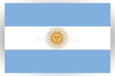 Argentina Flag Vector Patriotic National Symbol Argentinian Flag