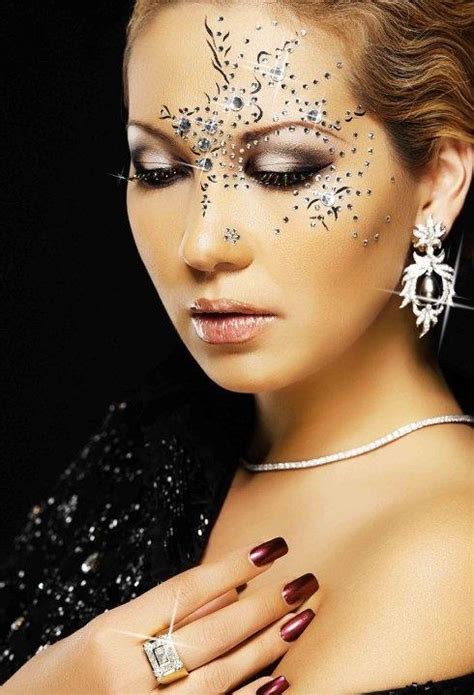 Makeup Enhanced With Crystals And Smokey Eyes 2051872 Weddbook
