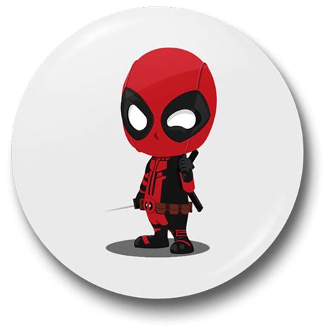 Baby Deadpool Badge Just Stickers Just Stickers