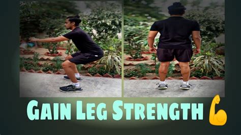 Lower Body Workout Gain Leg Strength No Weights No Equipment Youtube