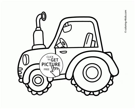 Actually, you need to recognize that it becomes the most famous varieties in the present time. Cute Tractor coloring page for toddlers, transportation ...
