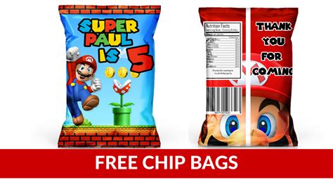Printable Free Chip Bag Template For Cricut Chip Bag Template Psd Png