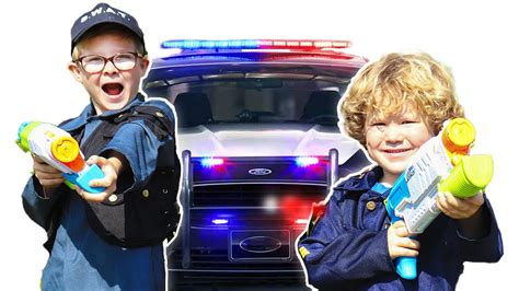 Kids Police Officers In Patrol Cars Videos For Kids Youtube