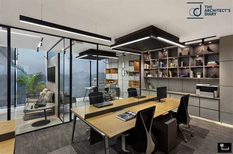 Space Inherits The Subtlety Of Contemporary Office Interiors