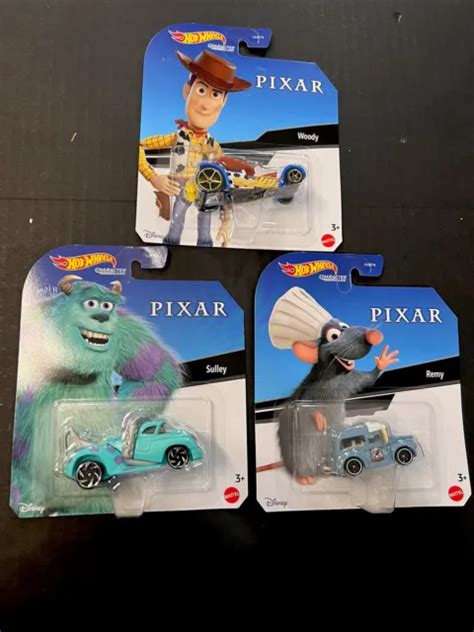 Hot Wheels Disney Pixar Character Cars Complete Set Remy Sulley