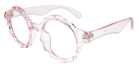 Crystal Round Prescription Glasses Pink Womens Eyeglasses Payne
