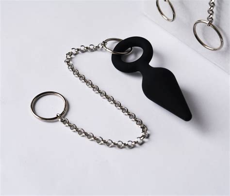 Beginer Chain Anal Plug Small Butt Plug With Chain And O Ring Etsy