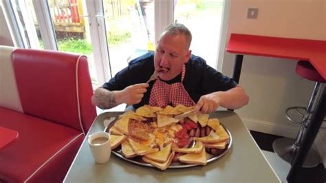 Man Attempts To The Eat Biggest Full English Breakfast In The World