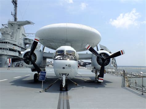 E 1b Tracer On Display Aboard The Uss Yorktown At Patriots Point In Mt