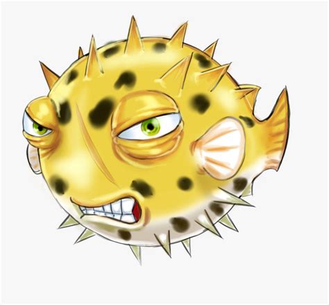 Image Result For Puffer Fish Painting Illustration Transparent