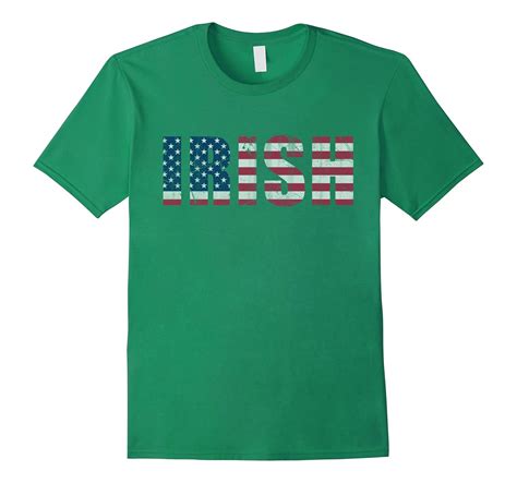 Vintage Irish American Flag Heritage T Shirts Cd Canditee