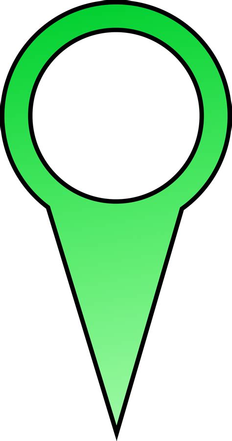 Clipart Green Map Pin