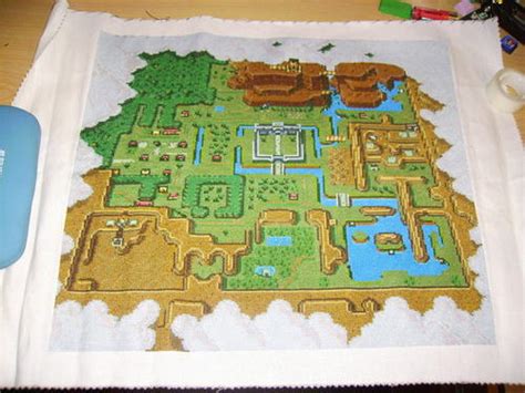 Zelda Map In Cross Stitch Form Boing Boing