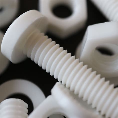 20x White Screws Plastic Nuts And Bolts Washers M6 X 40mm Anti