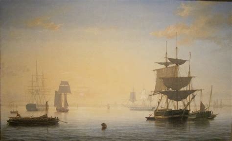 Harbor Of Boston With The City In The Distance C 1846 47 Fitz Henry