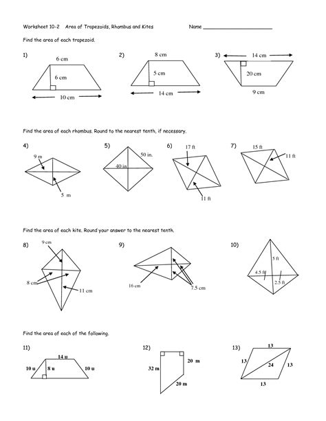 Https://tommynaija.com/worksheet/geometry Trapezoid Worksheet Answers