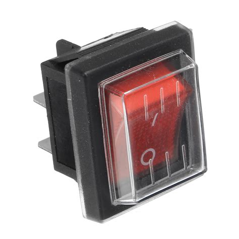 220v16a 20a 125v Onoff Red Switch Spare Waterproof Switch For