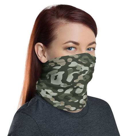 Camo Face Mask Washable Cloth Neck Gaiter Face Mask For Etsy