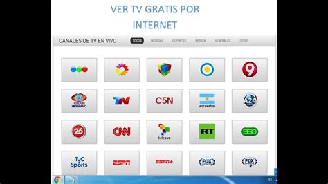Como Ver Tv En Vivo On Line Por Internet Gratis Sin Programas Y En Hd