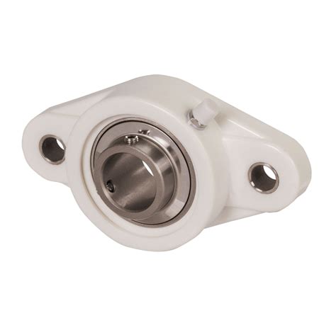 Ball Flange Bearing Tucfl 205 Bore 25mm Housing From Thermoplast White