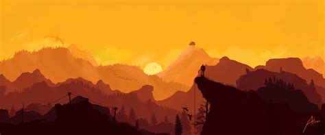 Firewatch Video Games Landscape