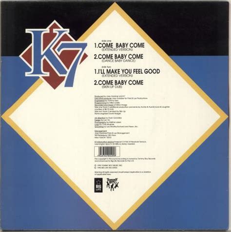 K7 Come Baby Come Uk 12 Vinyl Single 12 Inch Record Maxi Single