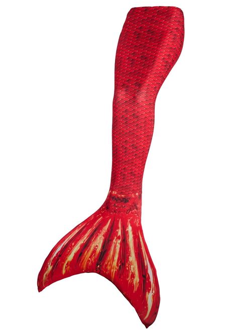 Mermaid Tail In Rio Red Red Mermaid Tail Fin Fun Mermaid Tails Fin