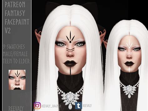 Fantasy Facepaint V2 From Players Wonderland • Sims 4 Downloads