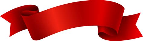 Download Red Deco Banner Clip Red Banner Ribbon Png Transparent