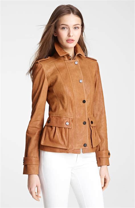 Burberry London Leather Jacket Nordstrom