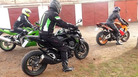 Today is a battle between the middleweight supersport. Honda CBR600RR, Kawasaki ZX800, Kawasaki ZX6R sound - YouTube