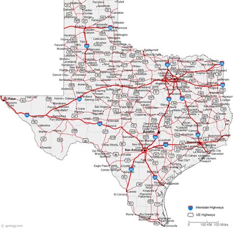 Map Of Texas Cities Texas Road Map Texas Map With Cities Texas City
