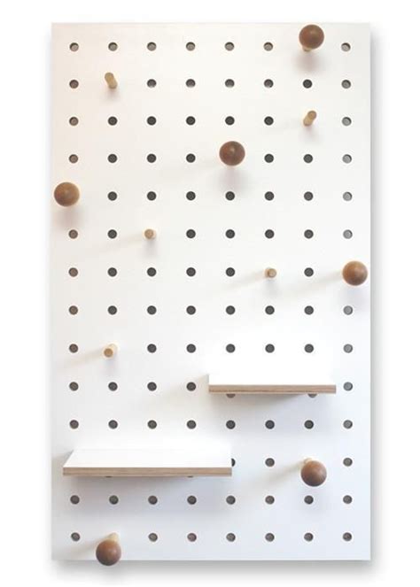 Peg It All Pegboard Wall Mounted Storage Panel In White
