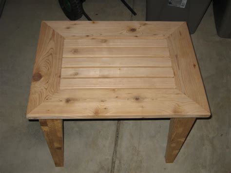 Woodwork Cedar Outdoor Side Table Plans Pdf Plans