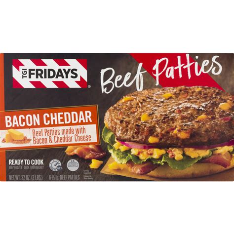 Save On Tgi Fridays Beef Patties Bacon Cheddar 6 Ct Frozen Order Online Delivery Stop And Shop