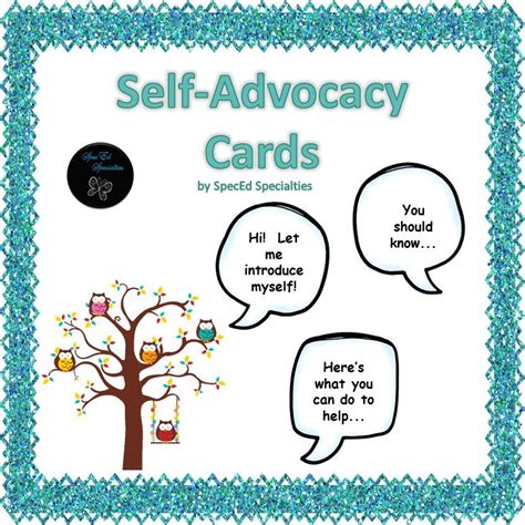 Self Advocacy Cards For Elementary Students With Images Self