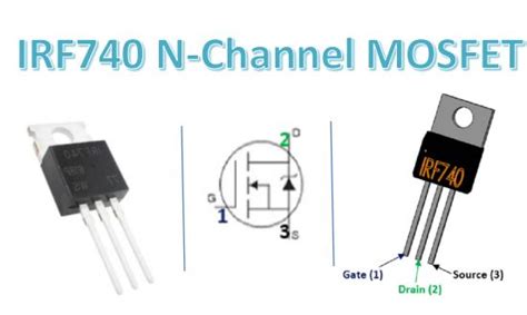 Irf740 N Channel Mosfet Pinout Equivalent Application And Datasheet