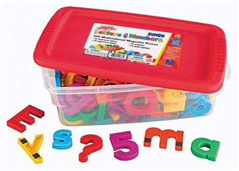 Educational Insights Multicolored Jumbo Alphamagnets And Mathmagnets Set