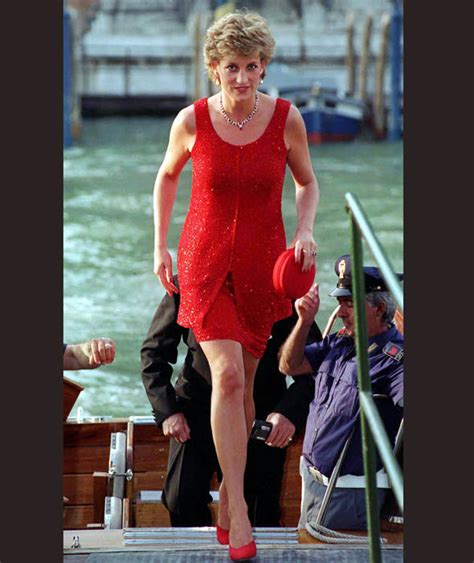 Princess Diana Showed Off Her Long Legs In This Short Red Dress With