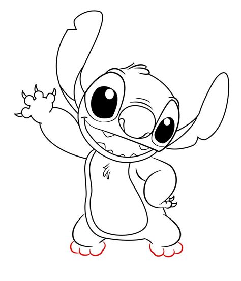 How To Draw Stitch From Lilo And Stitch Draw Central Dibujos F Ciles De Disney Dibujos