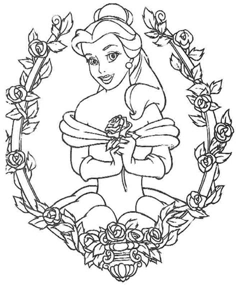 Excelent printable spring coloring pages photo inspirations. Get This Belle Coloring Pages Disney Princess for Girls ...