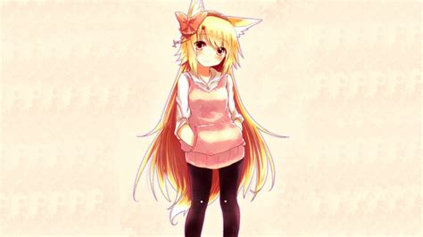 Good hair day by @leandrogabanno. anime, Anime Girls, Animal Ears, Pantyhose, Blonde, Long ...
