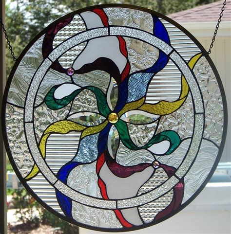 112 Best Stained Glass Rounds Images On Pinterest Stained Glass Projects Stained Glass And