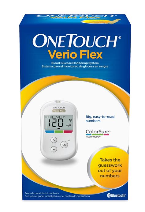 Onetouch Verio Flex Meter Blood Glucose Meter Walmart Com