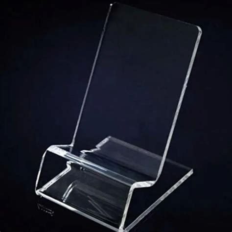 Clear Acrylic Phone Mount Holder Mini Portable Display Stand Rack Stand
