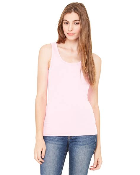 bella canvas b8780 ladies rachel sheer rib longer length tank