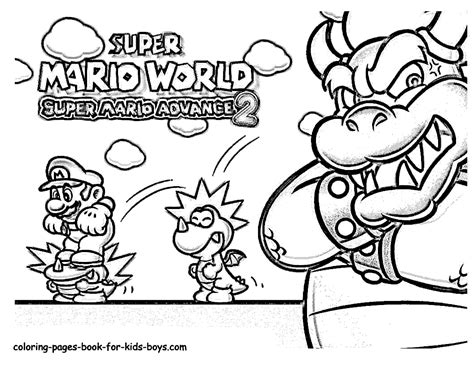 This article brings you a number of super mario coloring sheets, depicting them in both humorous and realistic ways. Super Mario Advance Coloring Pages | Mario Bros Games ...