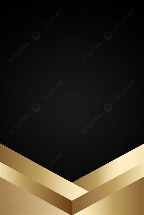 Background Poster Geometris Hitam Emas Tidak Beraturan Emas Hitam